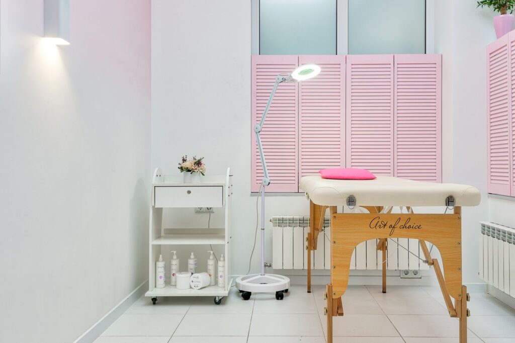 Rustig salondetail in daglicht